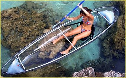 Kayak transparente