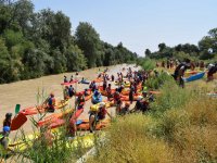 Konzentration der Paddler in Ecija 