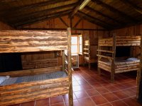  Wooden bunk beds in Boadilla camp 