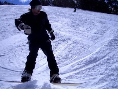 Entrenamiento de snowboard