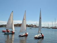  Getting on the sailboats 