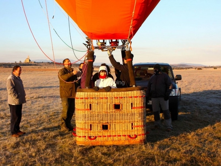  Well equipped to fly in a balloon 