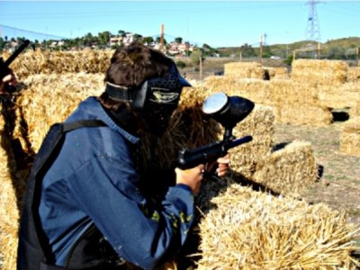 Partida de paintball 100 bolas en Llobregat