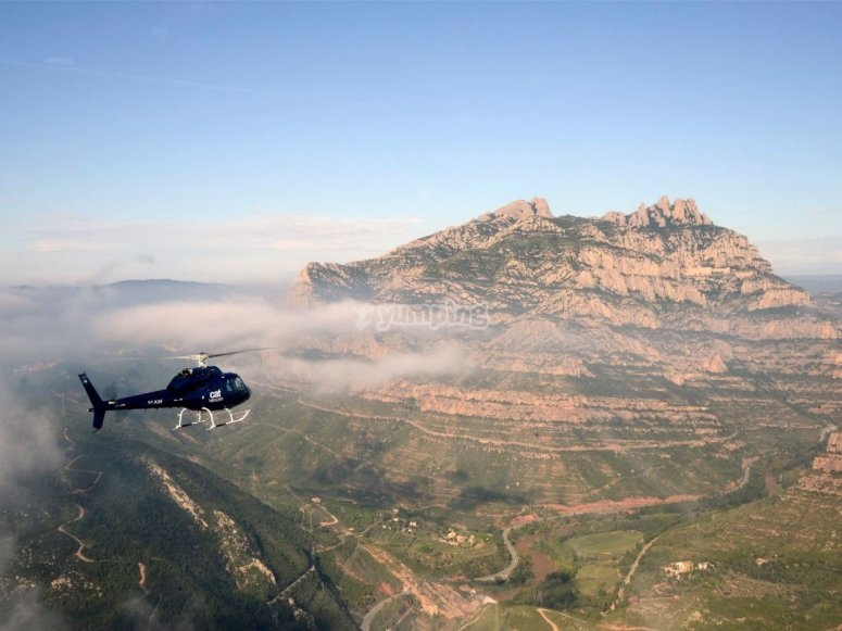 Montserrat desde el helicoptero