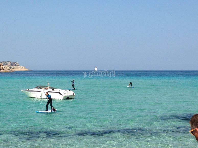 Las mejores playas para hacer paddle surf - Playa d'en Bossa (Ibiza)