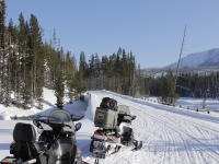 Excursión en moto de nieve