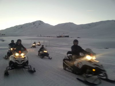 Ruta en moto de nieve biplaza a Montgarri 14 km