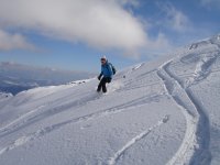 Scendendo dalla pista 