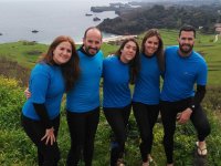  Con la spiaggia di Llanes sullo sfondo 