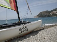 Sail on a catamaran 