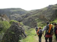 Hiking route in the mountains of León 