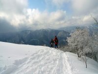  Subir a montanha com raquetes de neve 