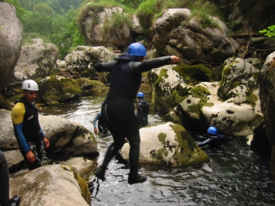 Canyoning dans les Asturies, différents niveaux