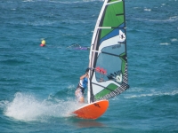 Entrenando en windsurf