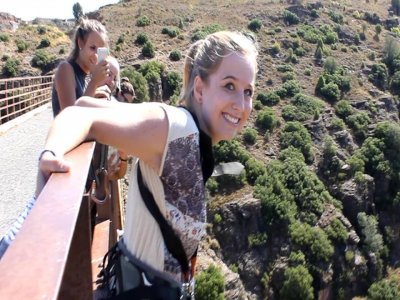 Puenting desde 50 metros en Albentosa, Teruel