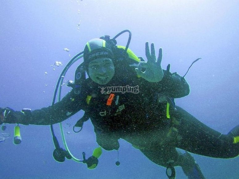 Buceo en el Cabo de Tres Forcas Buceo en el Cabo de Tres Forcas