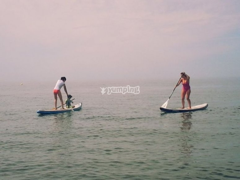 Paddle surf en Cala Trapana Paddle surf en Cala Trapana