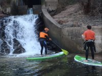 Sup en la cascada