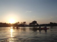  Kayak route at sunset 