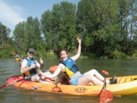  canoes on the river 