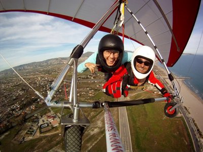 Vuelo tándem en ala delta por Castellón