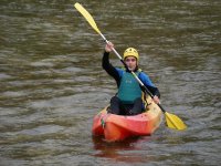 Sailing on kayak