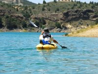  Paddling from the canoe 