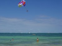  Flying in front of the beach 