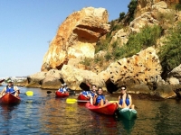 Kayak excursion along the cliffs of Nerja 