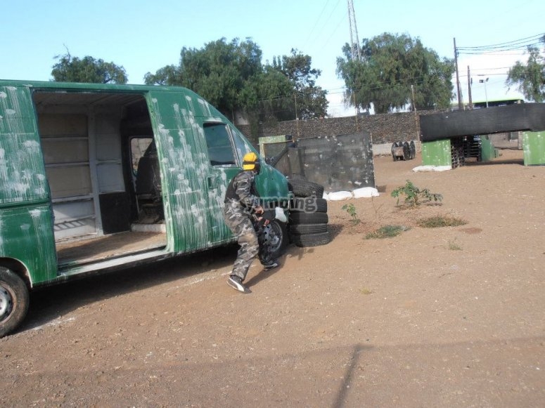 Paintball con equipación y 150 bolas, Guimar desde 18€