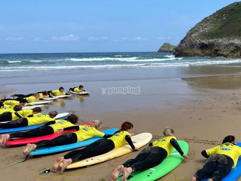 Ven a clase de surf