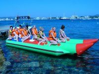 Banana boat session in Pollença 15 minutes