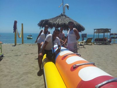 Banana boat en Torremolinos 8 minutos