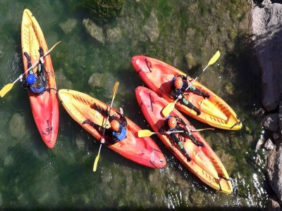 Ruta en piragua aguas tranquilas río Cabriel