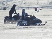 Rota do snowmobile 