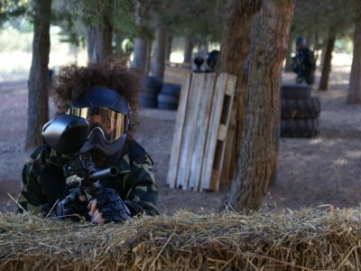 Paintball with 100 balls in Alcaraz and soft drink