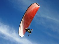 Red paraglider