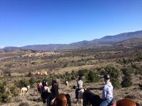  Riding a horse 