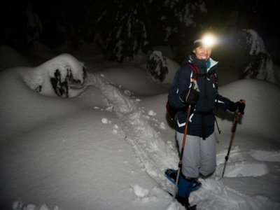 Ruta nocturna de raquetas desde la Tosa 3 horas