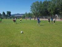 Trabajo en el campo de futbol