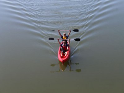 Ruta en kayak exprés, embalse de Aracena, 1 hora