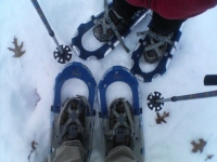  Feet with snowshoes 