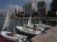  Sailing boats in the port 