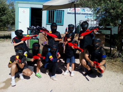 Paintball infantil en Campo Real niños 8-12 años