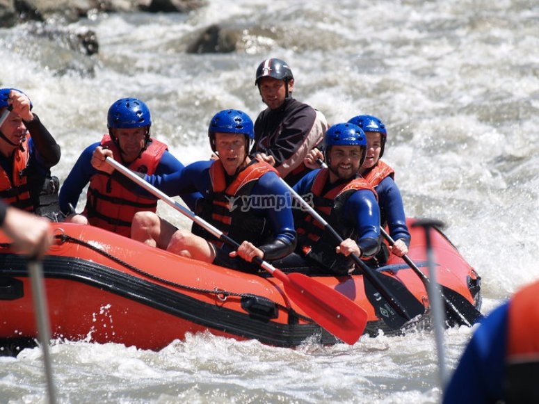Rafting en aguas bravas