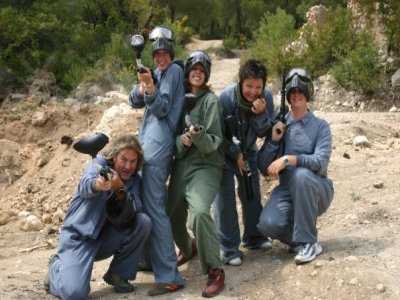 Jugar al paintball en Benidorm con 100 bolas