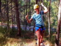 Zip-wire in Montanejos