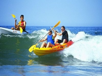 Alquiler kayak biplaza 1 hora, playa de Islantilla