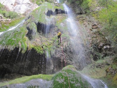 Barranco del Forat Negre en Berga nivel iniciación