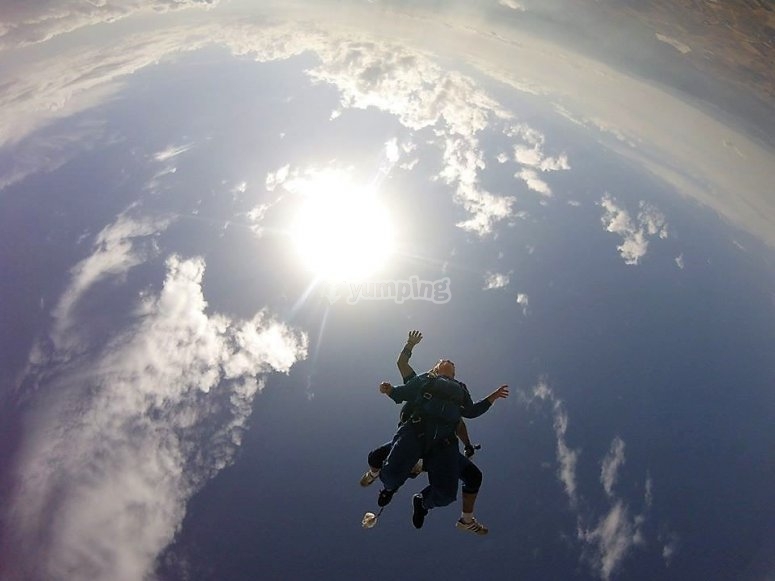  Views during the Tandem free fall 